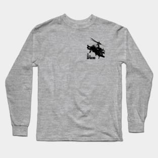 AH-64 Apache (Small logo) Long Sleeve T-Shirt